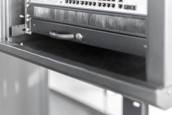 DIGITUS Schublade 1HE 483mm schwarz abschließbar