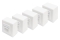 DIGITUS Aufputzdose Cat6 2xRJ45 geschirmt 5er Set weiss