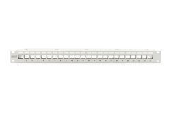 DIGITUS Patchpanel 1HE 24-Port Modular Patchpanel grau
