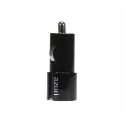 Azuri Car Charger with 2 USB Ports black