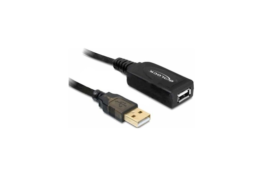 DELOCK USB Verl. A -> A St/Bu 20.00m aktiv sw