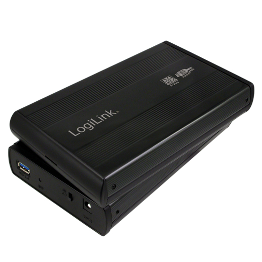 Logilink Geh. 8.9cm (3,5) USB 3.0/SATA Black ALU m. N
