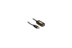 DELOCK USB Verl. A -> A St/Bu 5.00m aktiv sw