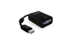 DELOCK Displayport Adapter DP -> D-Sub15 St/Bu schwarz