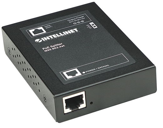 INTELLINET PoE+Splitter IEEE802.3at 5/7.5/9/12V DC sw