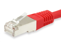 Equip Patchkabel Cat6A Plat.S/FTP 2xRJ45 15.00m rot LSZH Polybeutel