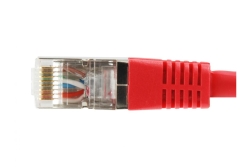 Equip Patchkabel Cat6A Plat.S/FTP 2xRJ45 20.00m rot LSZH Polybeutel