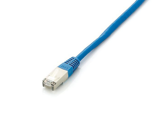 Equip Patchkabel Cat6A Plat.S/FTP 2xRJ45 5.00m blau LSZH Polybeutel