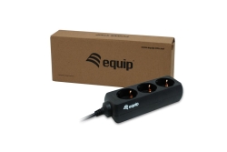 Equip Steckdosenleiste 3xSchuko->St.IEC320 C14 sw. Pla.