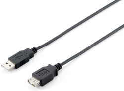 Equip Kabel USB-A2.0->A Erweiterung St/Bu 3.00m...