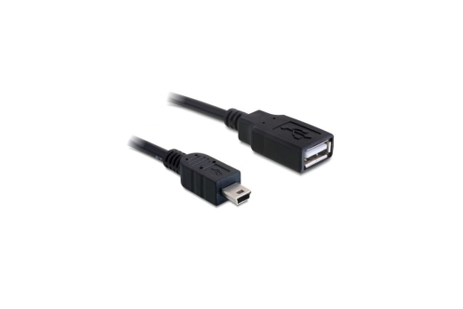 DELOCK USB Kabel A -> Mini-B Bu/St 0.50m sw