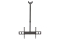 MANHATTAN Deckenhalterung Display 37-70/50kg neig&schw sw