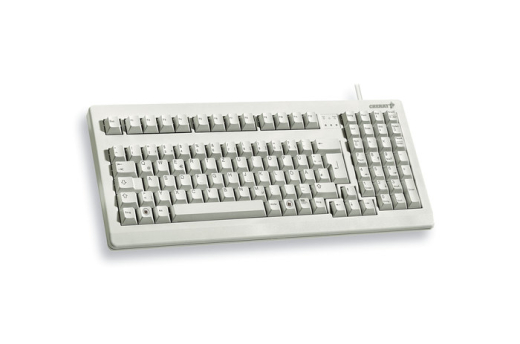 CHERRY MX1800 Tastatur Wired DE MX schwarz TKL 96% hellgrau