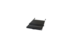 aixcase 19 Rack 1U Tastatur DE Trackball PS2&USB schwarz