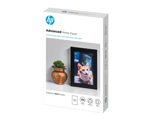 Fotopapier HP 10x15cm 100Stück Randlos Hochglänzend