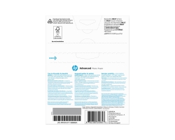 Fotopapier HP 13x18cm 25Stück 250g/m2 Randlos Glänzend