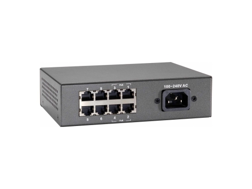 LevelOne PoE+Switch 4xFE PoE/4xFE 65W Metall