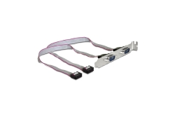 DELOCK Slotblech 2x D-Sub9