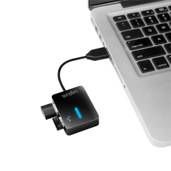 Logilink USB-HUB Smile 4-Port o. NT schwarz