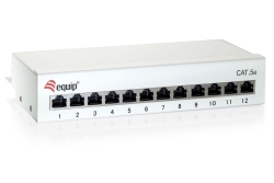 Equip Patchpanel 12xRJ45 Cat6 Desktop 250MHz RAL7035