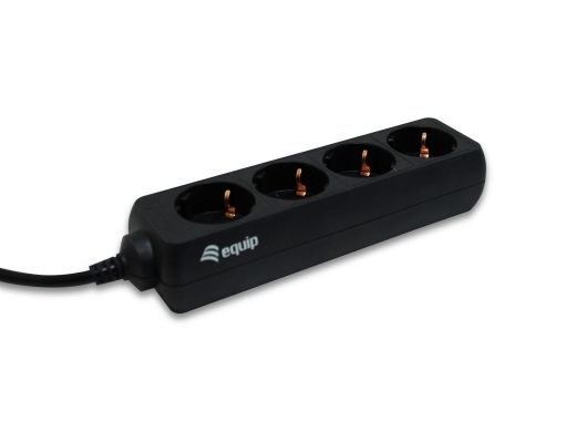Equip Steckdosenleiste 4xSchuko->St.IEC320 C14 sw. Pla.