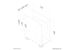 Neomounts PCH H:13,8cm B:5,2-10cm Max.7KG THIN