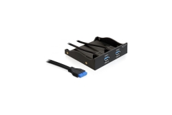 DELOCK FrontPanel 3,5 2x USB3.0 inkl 5,25 Blende