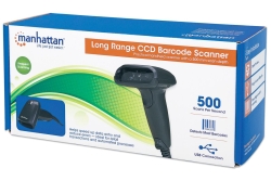 MANHATTAN Barcodescanner LongRange CCD USB 100mm schwarz