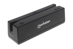 MANHATTAN Magnetkartenleser USB drei Spuren Leser schwarz