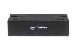 MANHATTAN Magnetkartenleser USB drei Spuren Leser schwarz