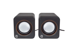 MANHATTAN Aktivbox USB Stereo 2 Lautsprecher schwarz/orange retail
