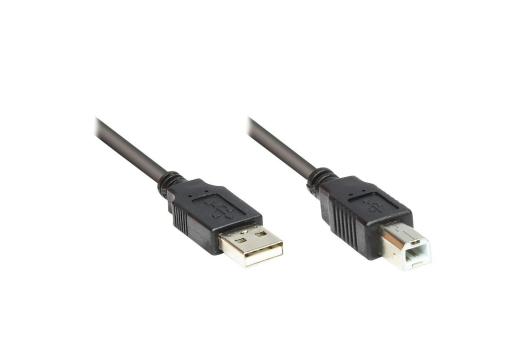 Good Connections USB Kabel A -> B St/St 1.80m schwarz
