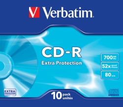 CD-R Verbatim 700MB 10pcs Pack 52x SlimCase