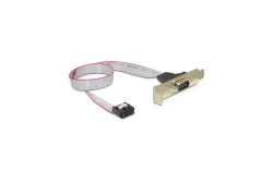 DELOCK Slotblech 1x D-Sub9 Low Profile
