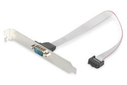 DIGITUS Slotblech D-Sub9 -> IDC 2x5Pin St/Bu 0.25m...