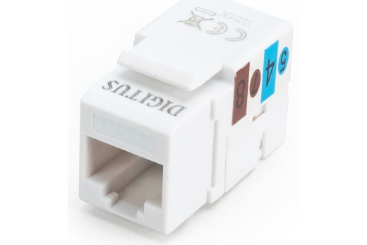 DIGITUS Keystone Jack Cat6/RJ45->LSA/ungeschirmt/ClassE/schw
