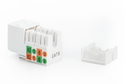 DIGITUS Keystone Jack Cat6/RJ45->LSA/ungeschirmt/ClassE/schw