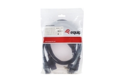 Equip Y-Netzanschlusskabel Schuko->2xIEC C13 St/Bu 1.80m PVC