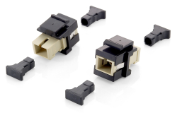 Equip LWL-Keystone Adapter 8Stk SC Simplex schwarz...