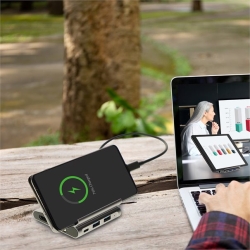 4smarts 7in1 Hub Universal Tablet and Phone Stand plus DeX-Modus grey