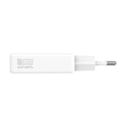 4smarts Charger PDPlug Slim Dual 65W GaN 2C white