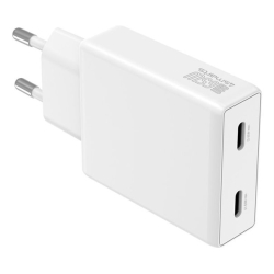 4smarts Charger PDPlug Slim Dual 65W GaN 2C white