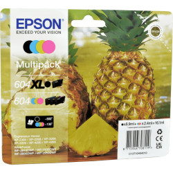 4 Epson Tinten C13T10H940 Multipack KCMY 604XL 604