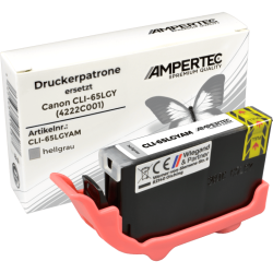 Ampertec Tinte ersetzt Canon CLI-65LGY 4222C001 hellgrau
