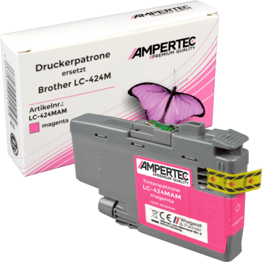 Ampertec Tinte kompatibel mit Brother LC-424M magenta