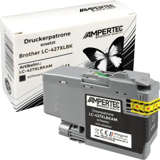 Ampertec Tinte kompatibel mit Brother LC-427XLBK schwarz