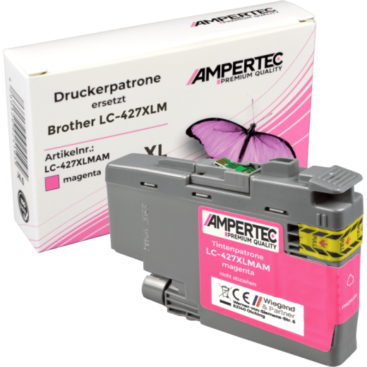 Ampertec Tinte kompatibel mit Brother LC-427XLM magenta