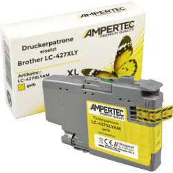 Ampertec Tinte kompatibel mit Brother LC-427XLY yellow