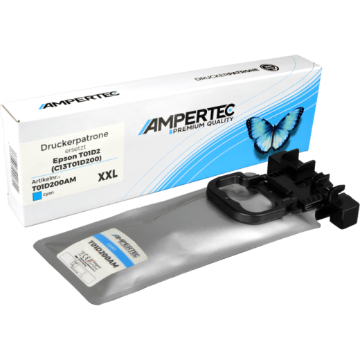 Ampertec Tinte ersetzt Epson C13T01D200 XXL cyan