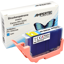 Ampertec Tinte ersetzt Canon PFI-300C 4194C001 cyan